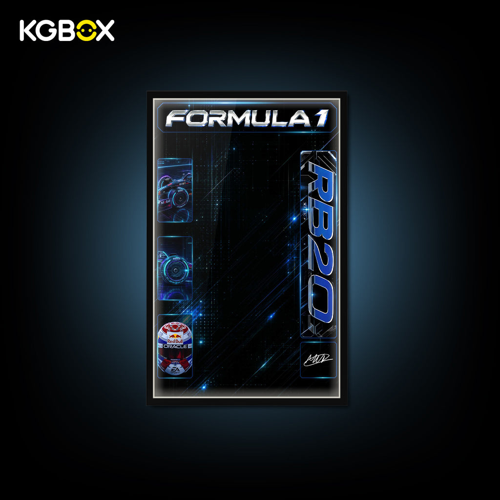KGBOX Frame for LEGO 42206 Oracle Red Bull Racing RB20 F1 Car - LED & UV Print