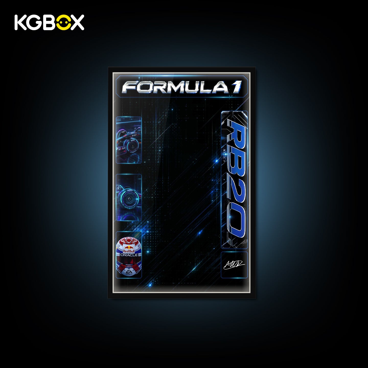 KGBOX Frame for LEGO 42206 Oracle Red Bull Racing RB20 F1 Car - LED & UV Print