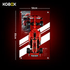 42207 LEGO Ferrari SF-24 F1 Car Technic Display Panel with Printed Background