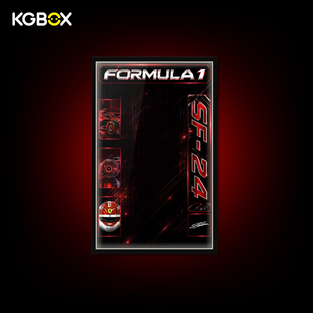 KGBOX Frame for LEGO 42207 Ferrari SF-24 F1 Car - LED & UV Print