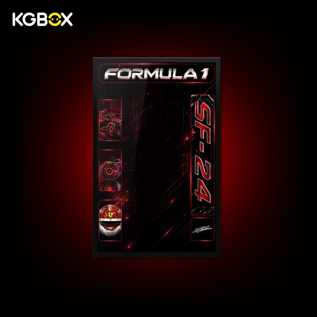 KGBOX Frame for LEGO 42207 Ferrari SF-24 F1 Car - LED & UV Print