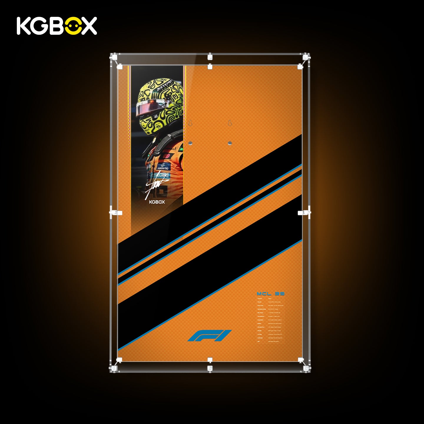 42228 LEGO McLaren MCL39 F1 Car Technic Acrylic Display Case with Printed Background 2