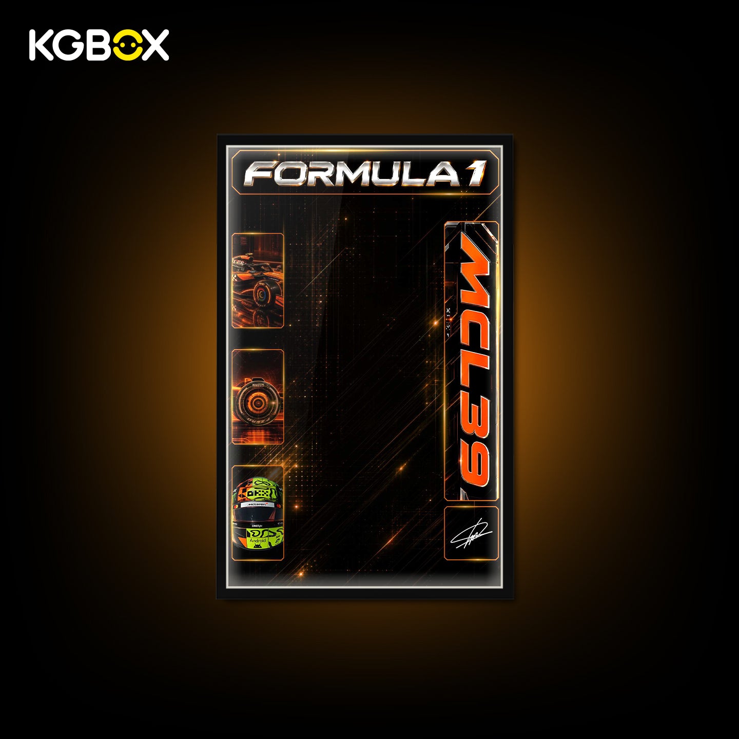 KGBOX Display Frame for LEGO McLaren MCL39 F1 Car 42228 Technic