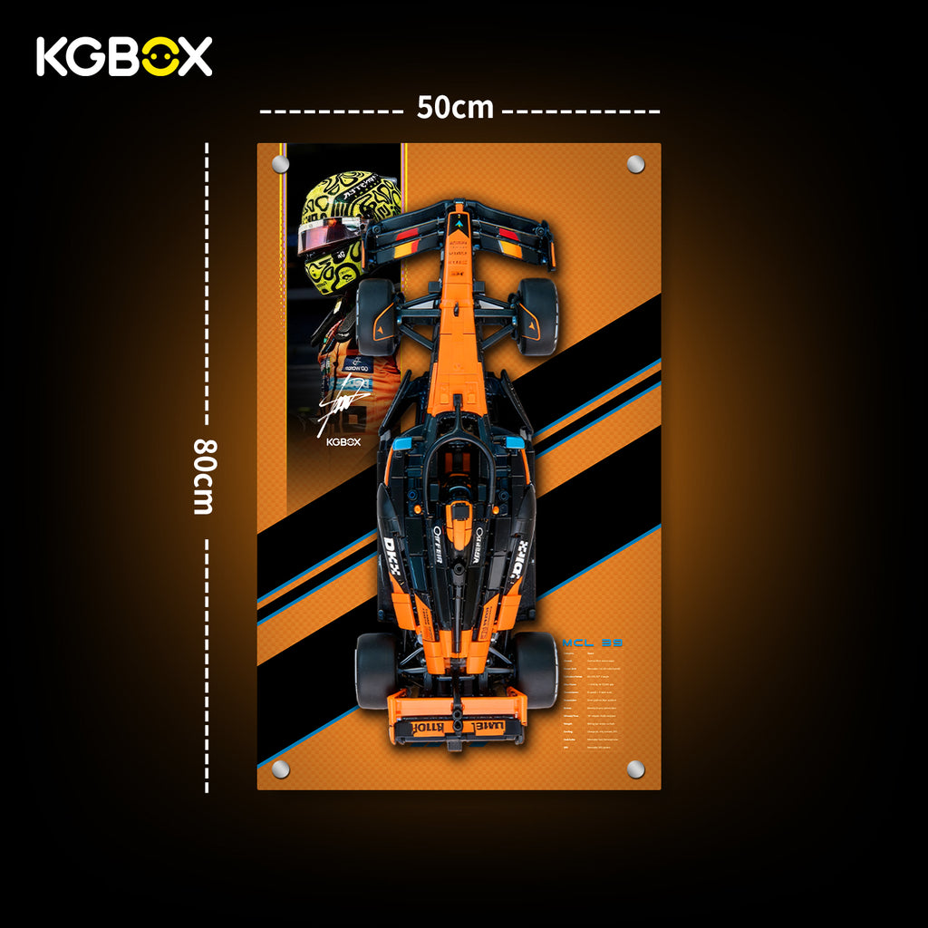 42228 LEGO McLaren MCL39 F1 Car Technic Display Panel with Printed Background Size Guide 