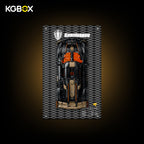 KGBOX laser LED wall mount backboard only for LEGO 42232 Koenigsegg Sadair's Spear, space-saving wall display with glowing motorsport pattern