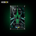 KGBOX Wall Mounted Display Case for LEGO 42240 Aston Martin Aramco AMR25 F1 Car