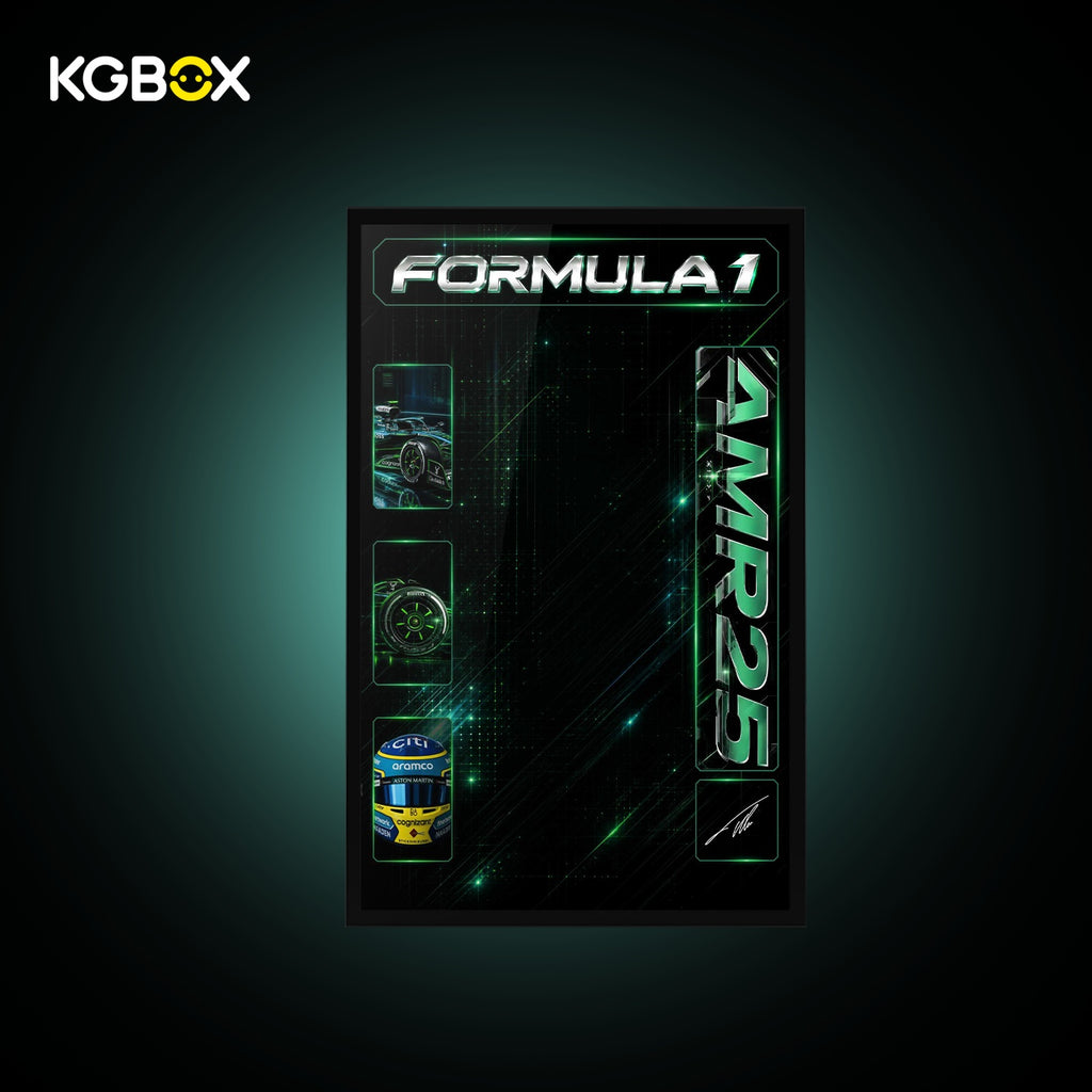 KGBOX Frame for LEGO 42240 Aston Martin Aramco AMR25 F1 Car - LED & UV Print