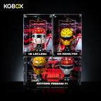 KGBOX Premium Display Case for LEGO Scuderia Ferrari HP 43014 Charles Leclerc & 43022 Lewis Hamilton Helmet