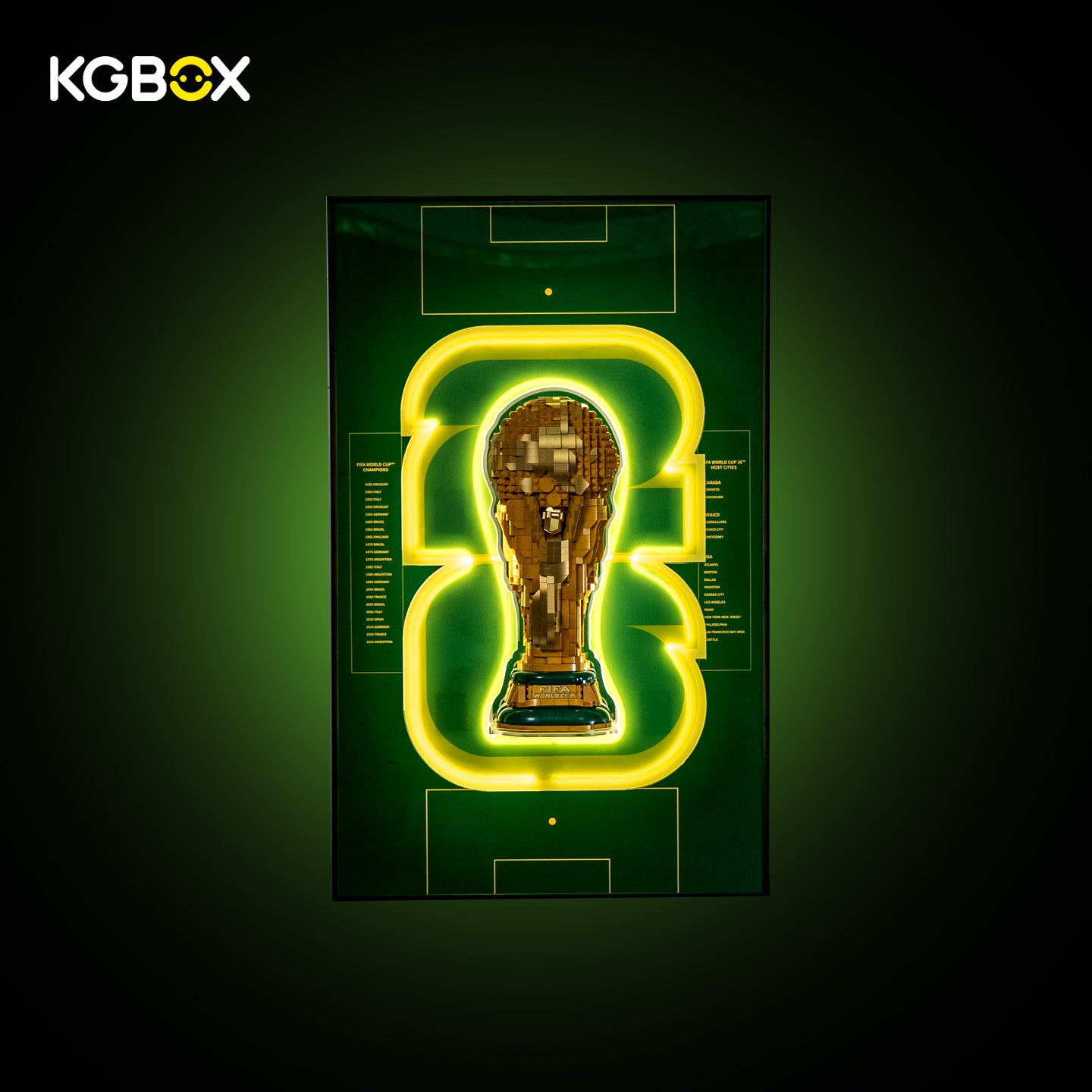 KGBOX Frame For LEGO 43020 FIFA World Cup Official Trophy - LED & UV Print