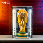 43020 LEGO FIFA World Cup Official Trophy Editions Acrylic Display Case with LED Lights and Printed Background 4