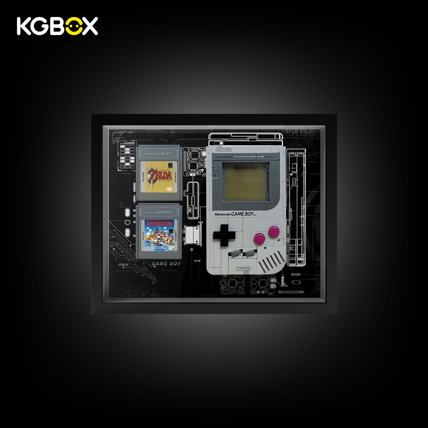 72046 LEGO Game Boy Super Mario Display Frame with Printed Background