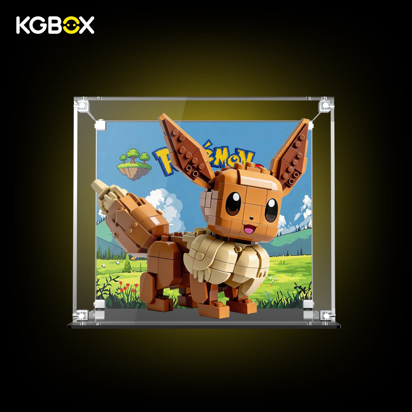 72151 LEGO Eevee Pokemon Acrylic Display Case with Printed Background 1