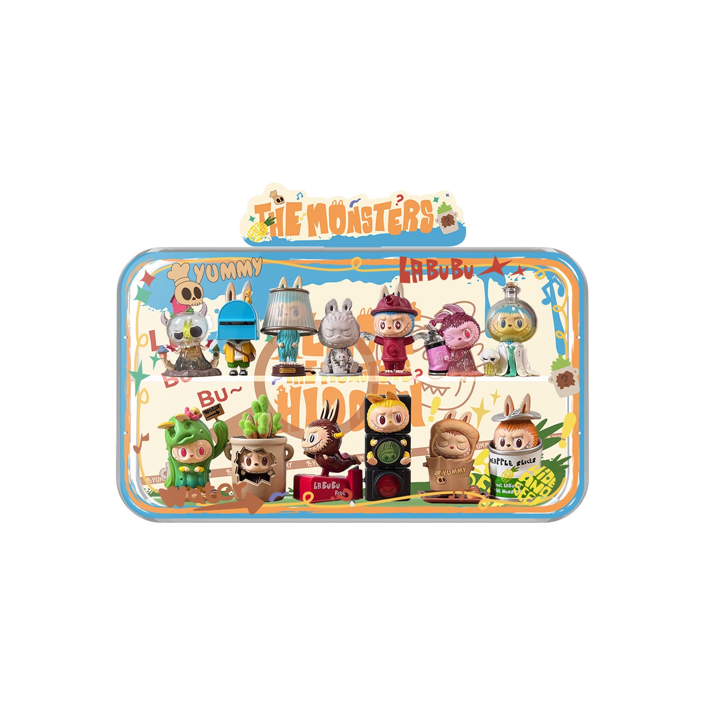 Display Case for POP MART The Monsters Almost Hidden Series Figures