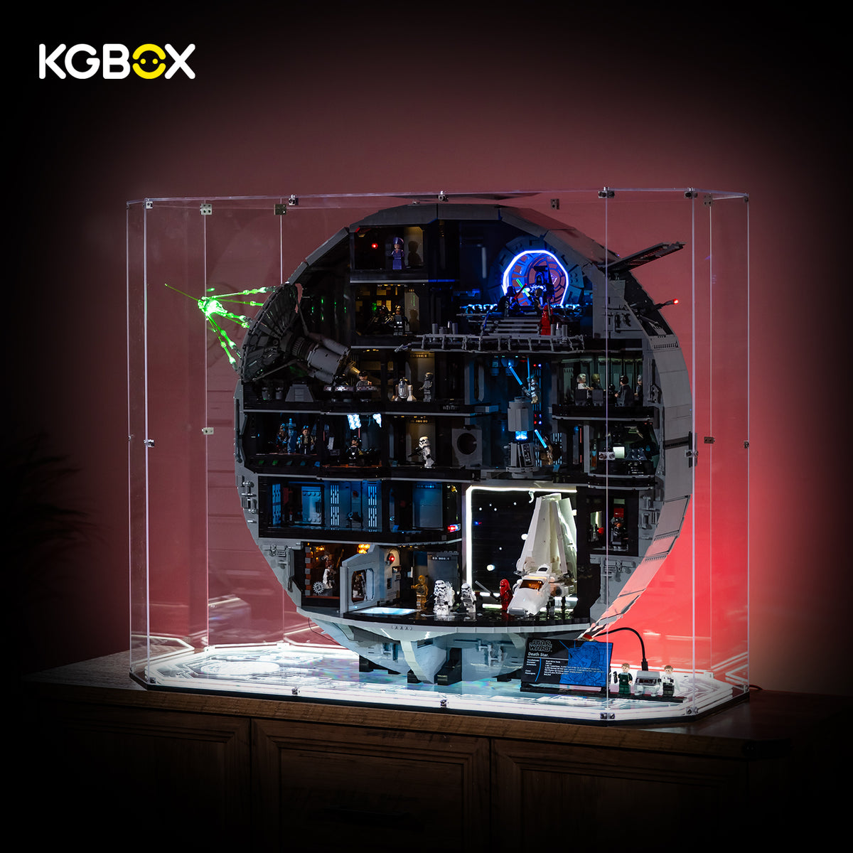 Vitrine pour LEGO 75419 Étoile de la Mort
