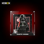 KGBOX Premium Display Case for LEGO 75461 Up-Scaled Darth Vader Minifigure - LED & UV Print