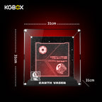 KGBOX Premium Display Case for LEGO 75461 Up-Scaled Darth Vader Minifigure - LED & UV Print