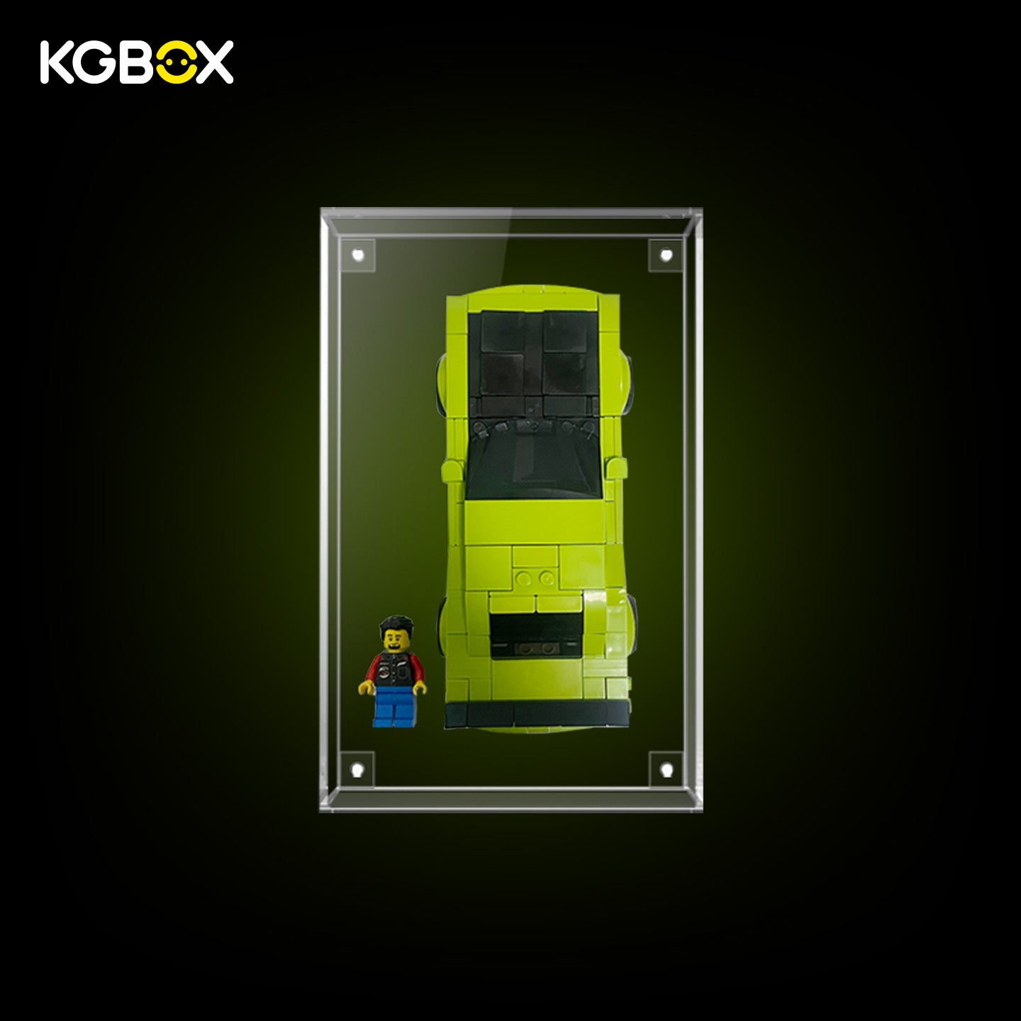 77237 LEGO Dodge Challenger SRT Hellcat Sports Car Speed Champions All Clear Acrylic Display Case