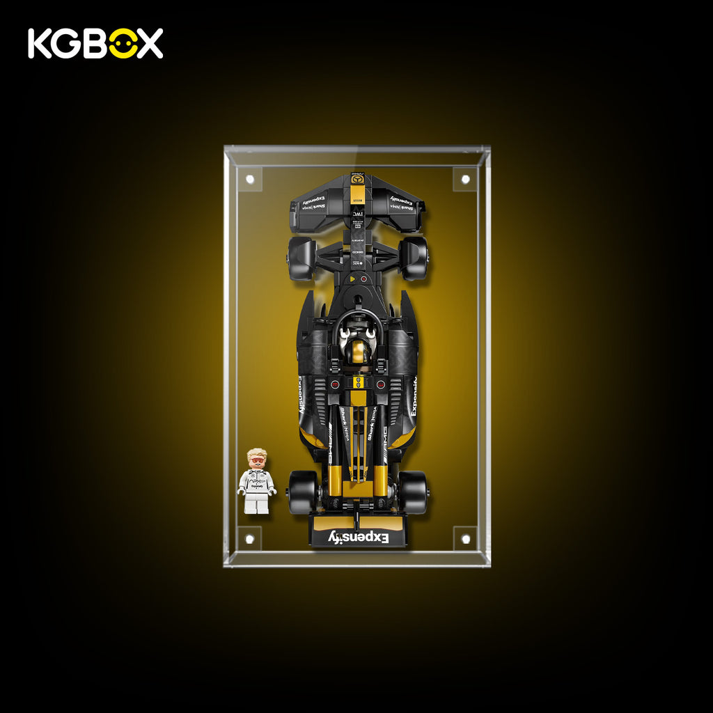 Display Case for LEGO APXGP Team Race Car from F1 The Movie (77252) Speed Champions Series