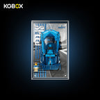 77253 LEGO Bugatti Vision GT Hyper Sports Car Speed Champions Acrylic Display Case with Printed Background