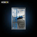 77253 LEGO Bugatti Vision GT Hyper Sports Car Speed Champions Acrylic Display Case with Printed Background 1