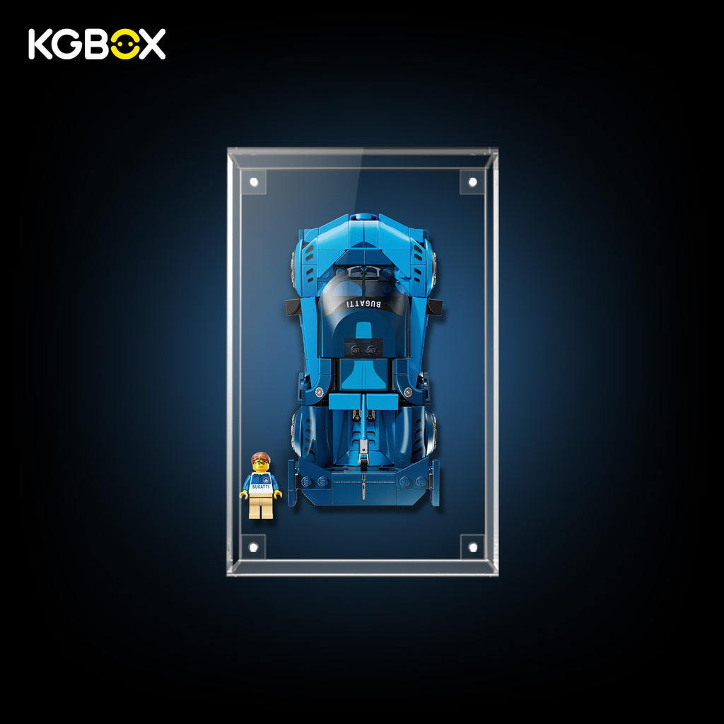 77253 LEGO Bugatti Vision GT Hyper Sports Car Speed Champions All Clear Acrylic Display Case