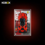 77254 LEGO Ferrari SF90 XX Stradale Sports Car Speed Champions Acrylic Display Case with Printed Background