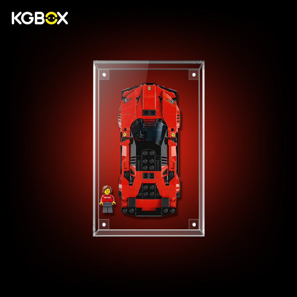 77254 LEGO Ferrari SF90 XX Stradale Sports Car Speed Champions All Clear Acrylic Display Case