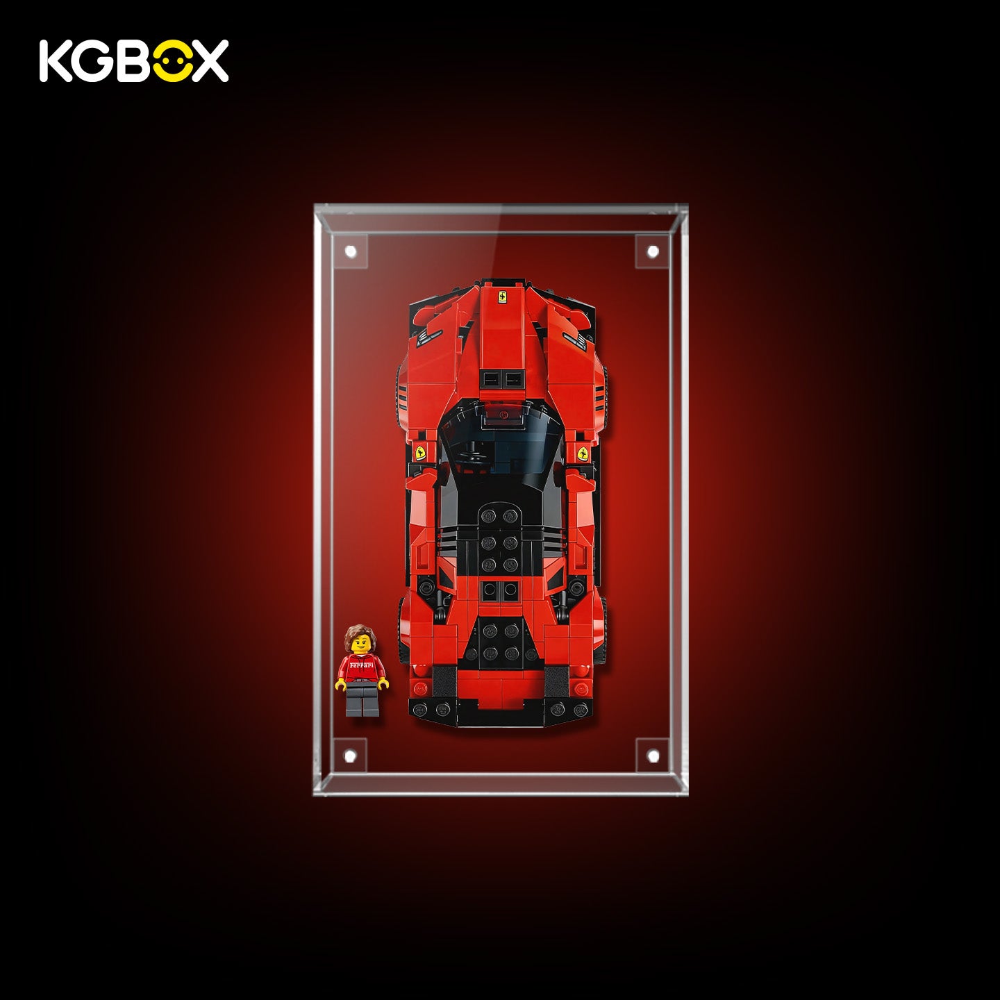 77254 LEGO Ferrari SF90 XX Stradale Sports Car Speed Champions All Clear Acrylic Display Case