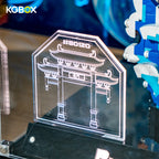 LED Display Case for LEGO 80120 Prosperity Carp Leaping