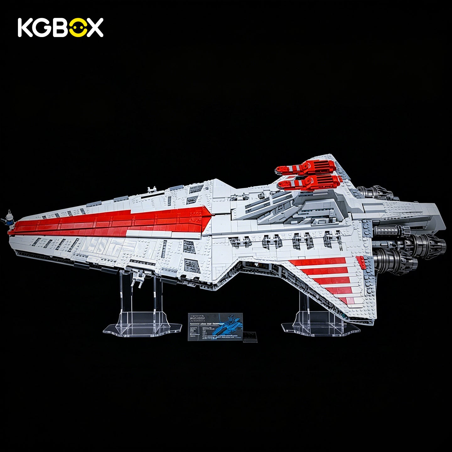 Display Stand for LEGO® Star Wars™ Venator-Class Republic Attack Cruiser (75367)
