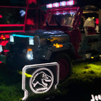 LED Display Case For LEGO 77984 Jurassic World Jurassic Park Jeep Wrangler