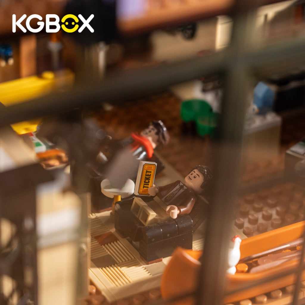 LEGO 21319 10292 Central Perk Friends Apartments display case, top view – KGBOX