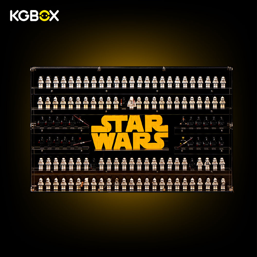 LEGO 124 Minifigures Star Wars or Marvel Acrylic Display Box