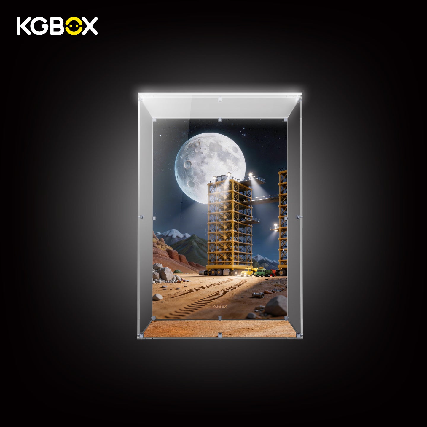 Display Case For LEGO 21367 Moon Rocket