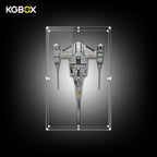 Acrylic Wall Mounted Board for LEGO Star Wars75442 The Mandalorians N1 Starfighter