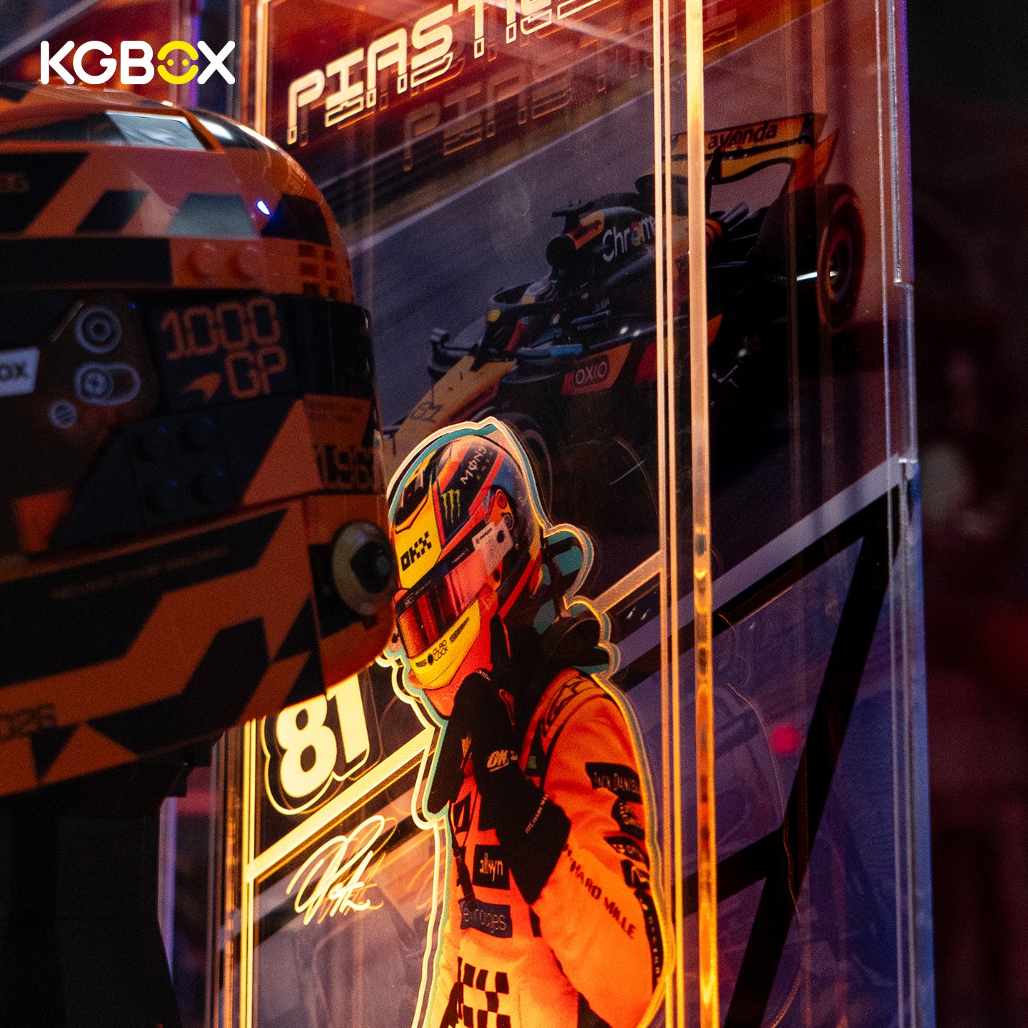 LED Display Case for LEGO 43023 McLaren Mastercard F1 Team Lando Norris & 43017 McLaren Mastercard F1 Team Oscar Piastri