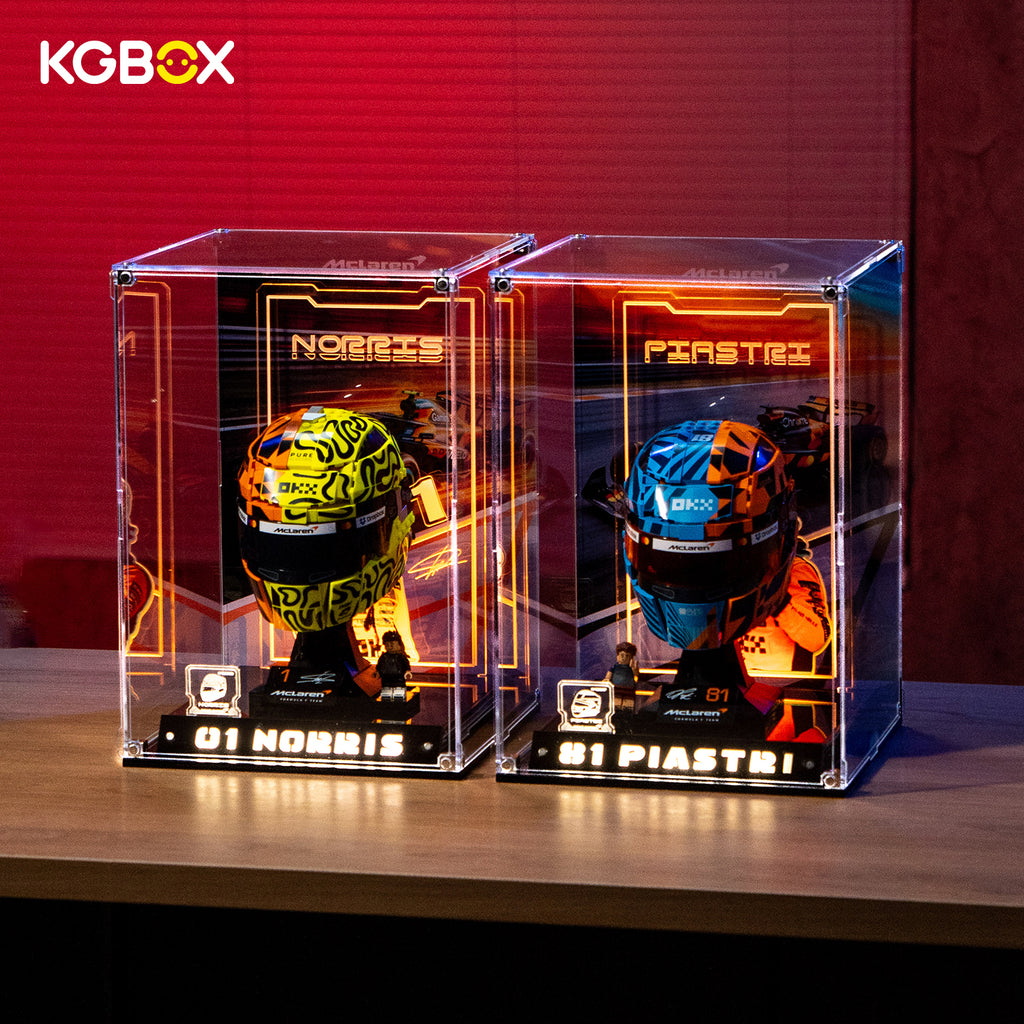 LED Display Case for LEGO 43023 McLaren Mastercard F1 Team Lando Norris & 43017 McLaren Mastercard F1 Team Oscar Piastri