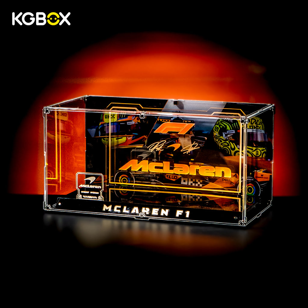 LED Display Case for LEGO 43023 McLaren Mastercard F1 Team Lando Norris & 43017 McLaren Mastercard F1 Team Oscar Piastri