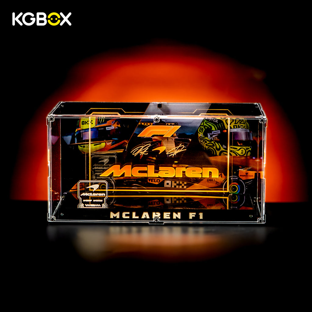 LED Display Case for LEGO 43023 McLaren Mastercard F1 Team Lando Norris & 43017 McLaren Mastercard F1 Team Oscar Piastri