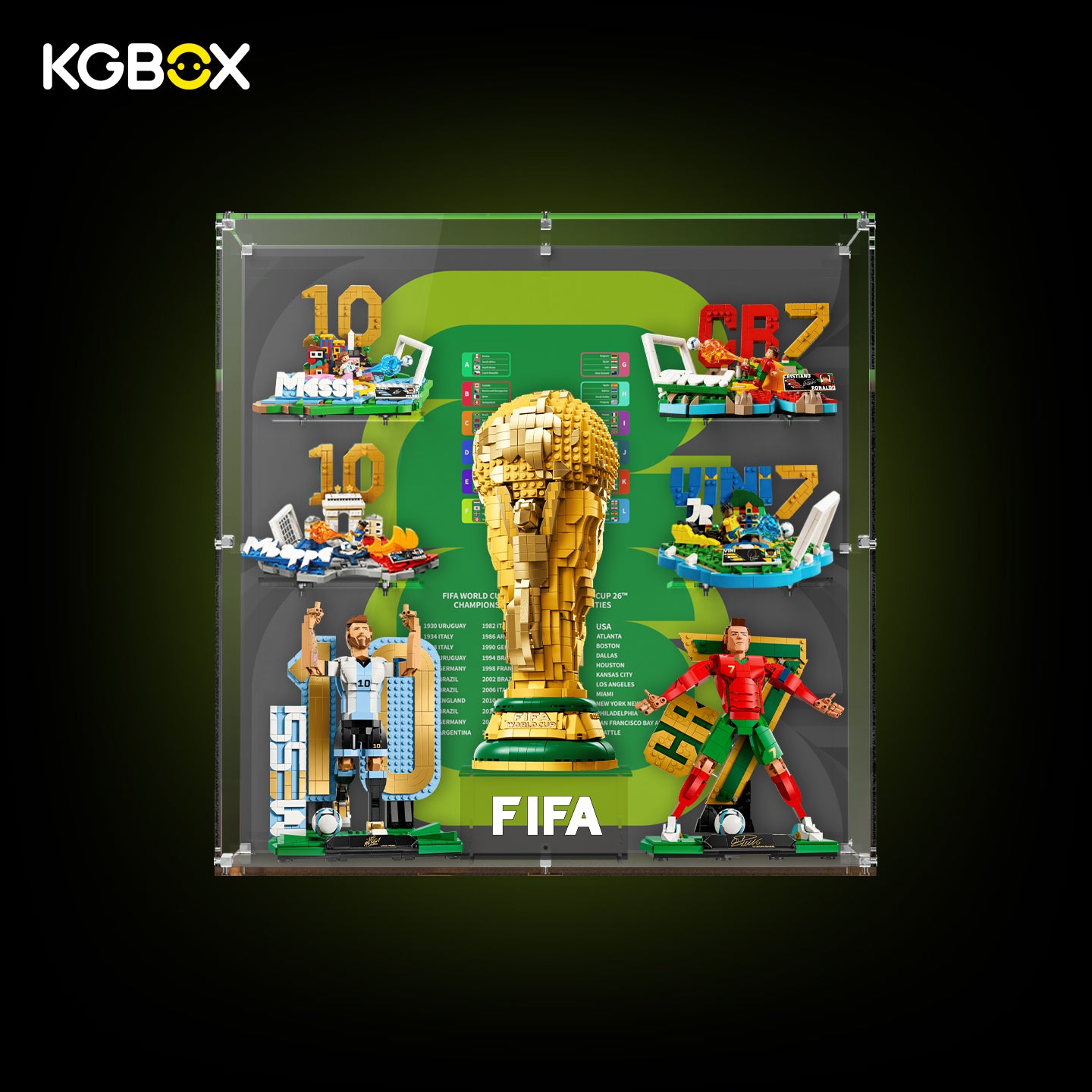Display Case For LEGO FIFA World Cup Official Trophy Collector 7in1 Edition