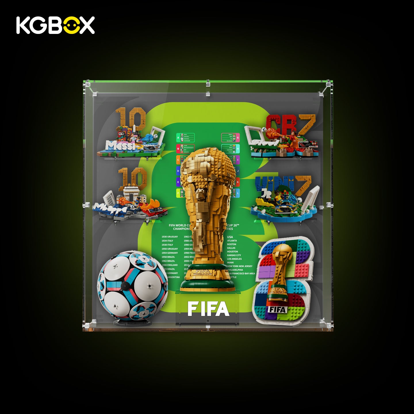 Display Case For LEGO FIFA World Cup Official Trophy Collector 7in1 Edition