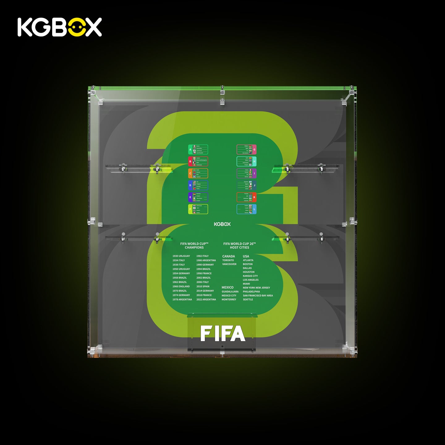 Display Case For LEGO FIFA World Cup Official Trophy Collector 7in1 Edition
