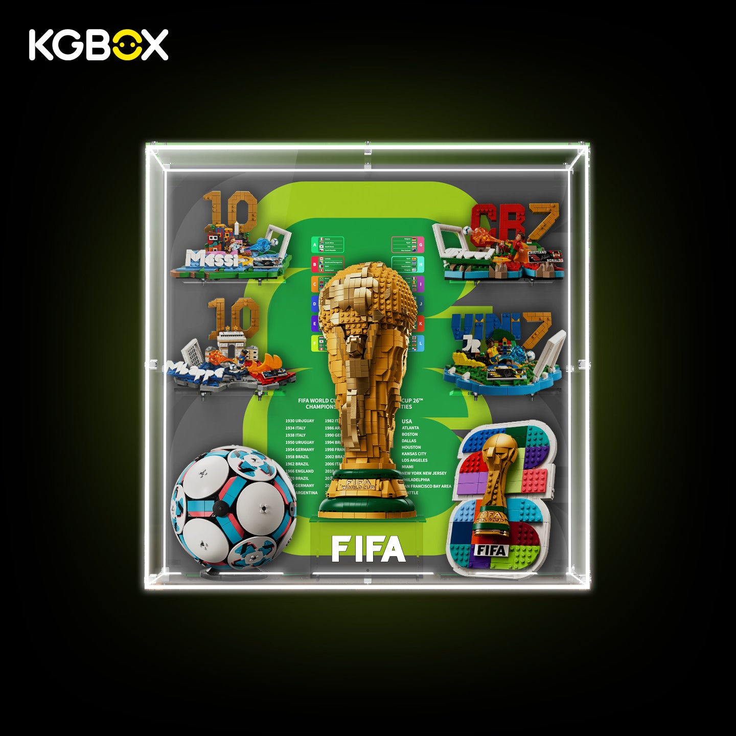 Display Case For LEGO FIFA World Cup Official Trophy Collector 7in1 Edition