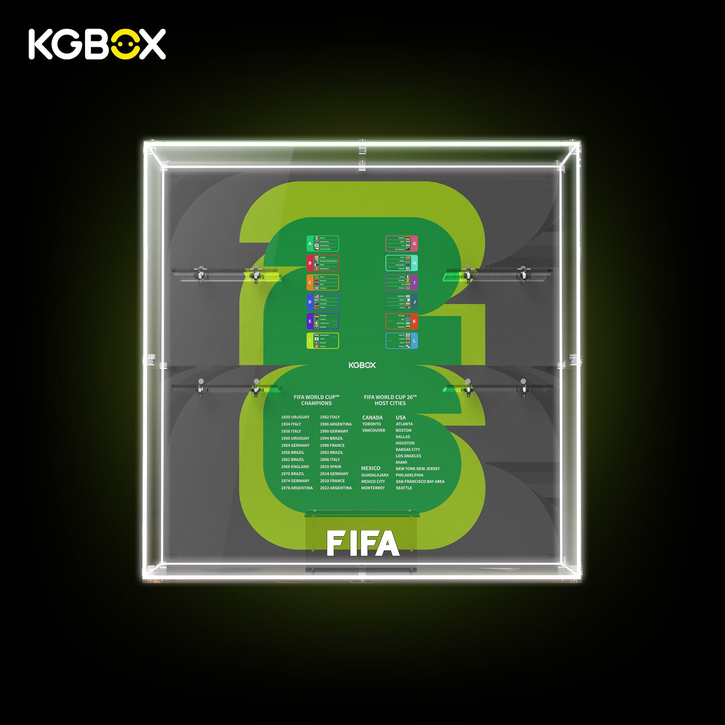 Display Case For LEGO FIFA World Cup Official Trophy Collector 7in1 Edition