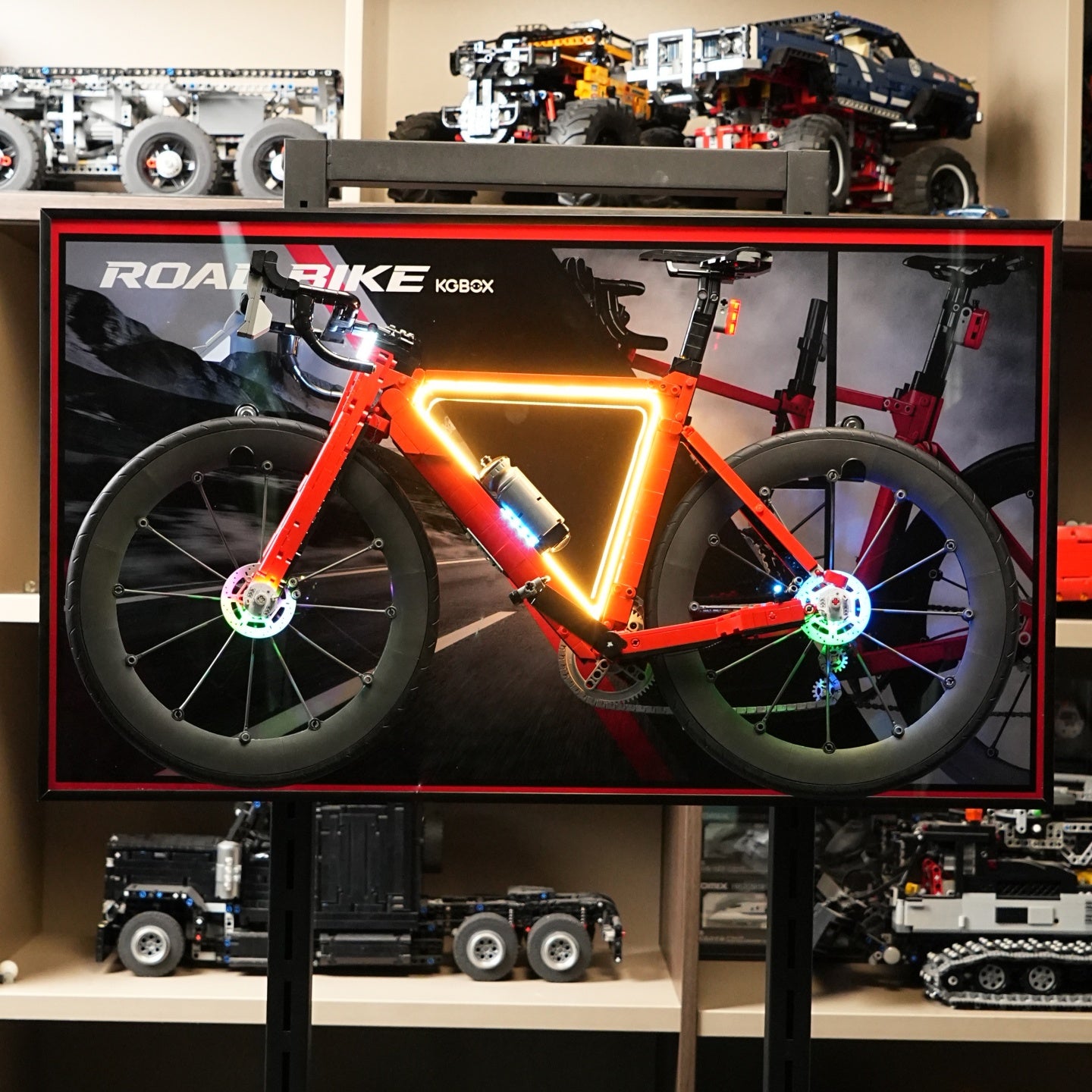 Frame for LEGO 11380 Road Bike - LED & UV Print