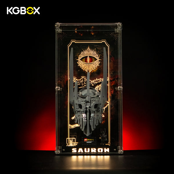 KGBOX Display Case for LEGO Lord of the Rings Sauron's Helmet 11373