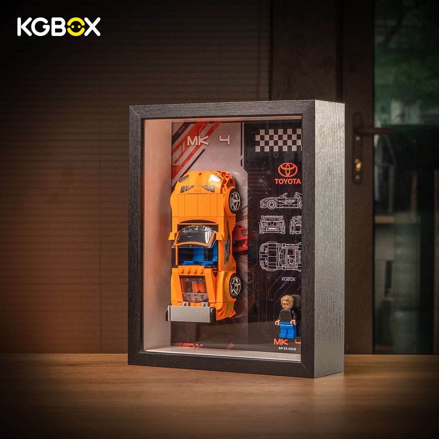 Display Case for LEGO 77260 Speed Champions Fast & Furious Toyota Supra MK4