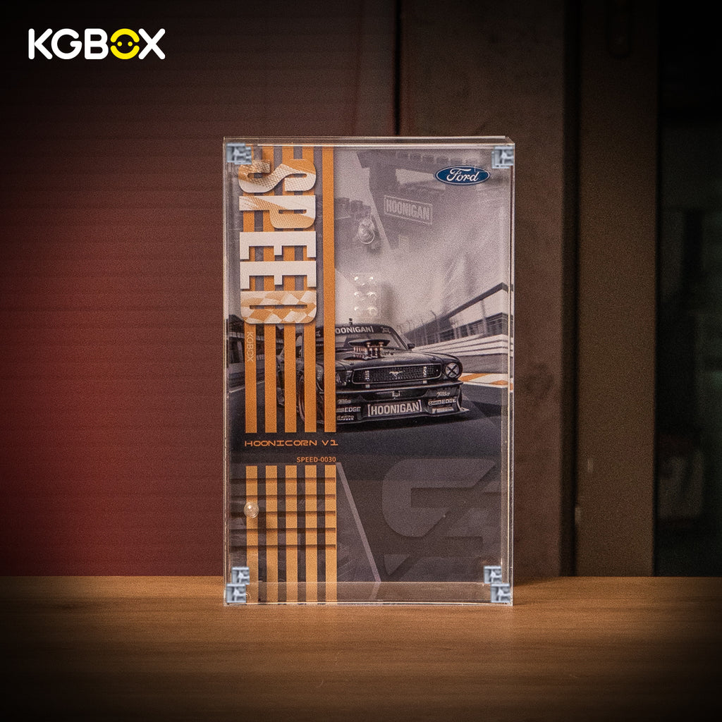 Display Case for LEGO 77262 Speed Champions Ken Block's 1965 Ford Mustang Hoonicorn RTR V1