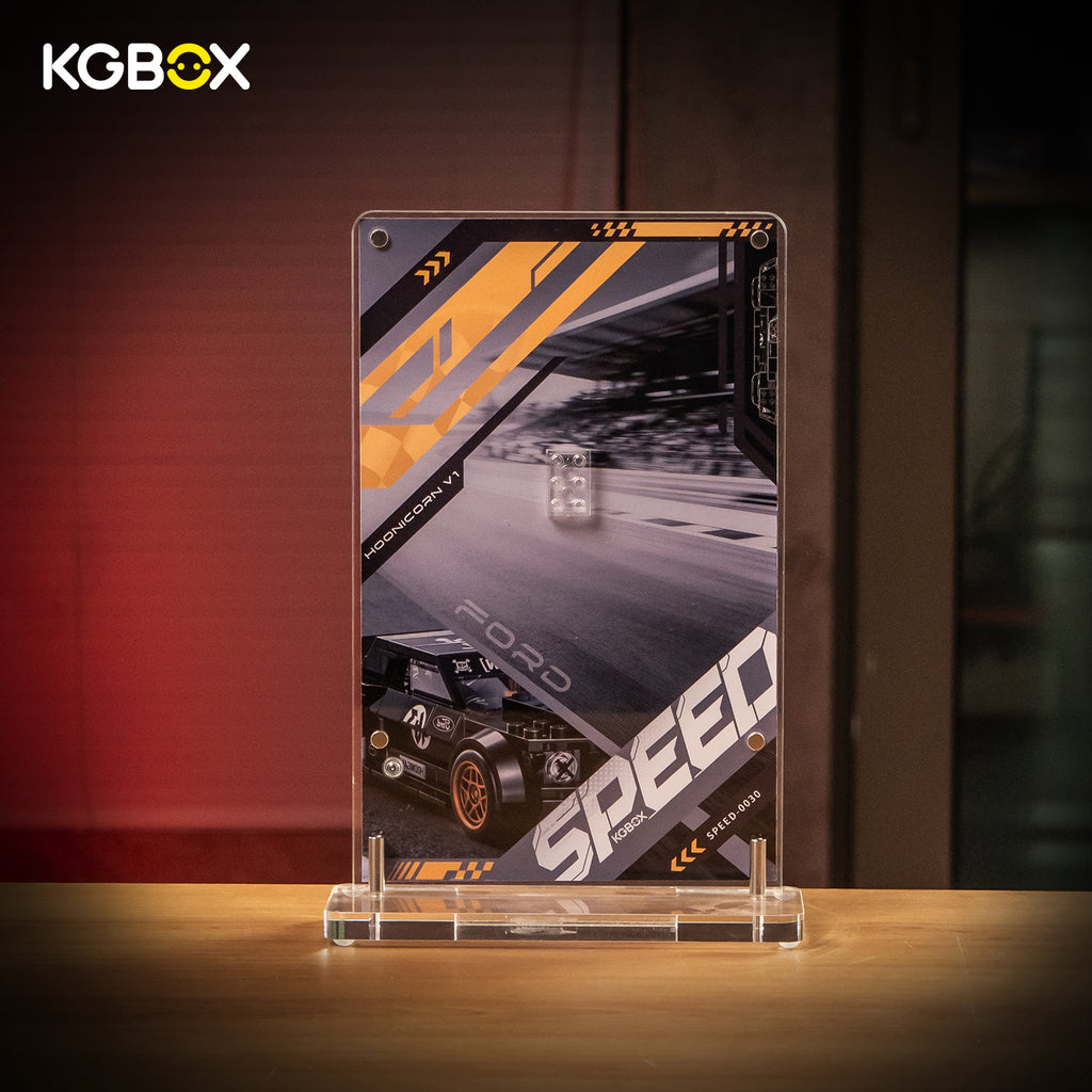 Display Case for LEGO 77262 Speed Champions Ken Block's 1965 Ford Mustang Hoonicorn RTR V1