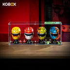 Display Case For Lego F1 43023 Lando Norris 43017 Oscar Piastri 43014 Charles Leclerc 43022 Lewis Hamilton 4In1 Helmet